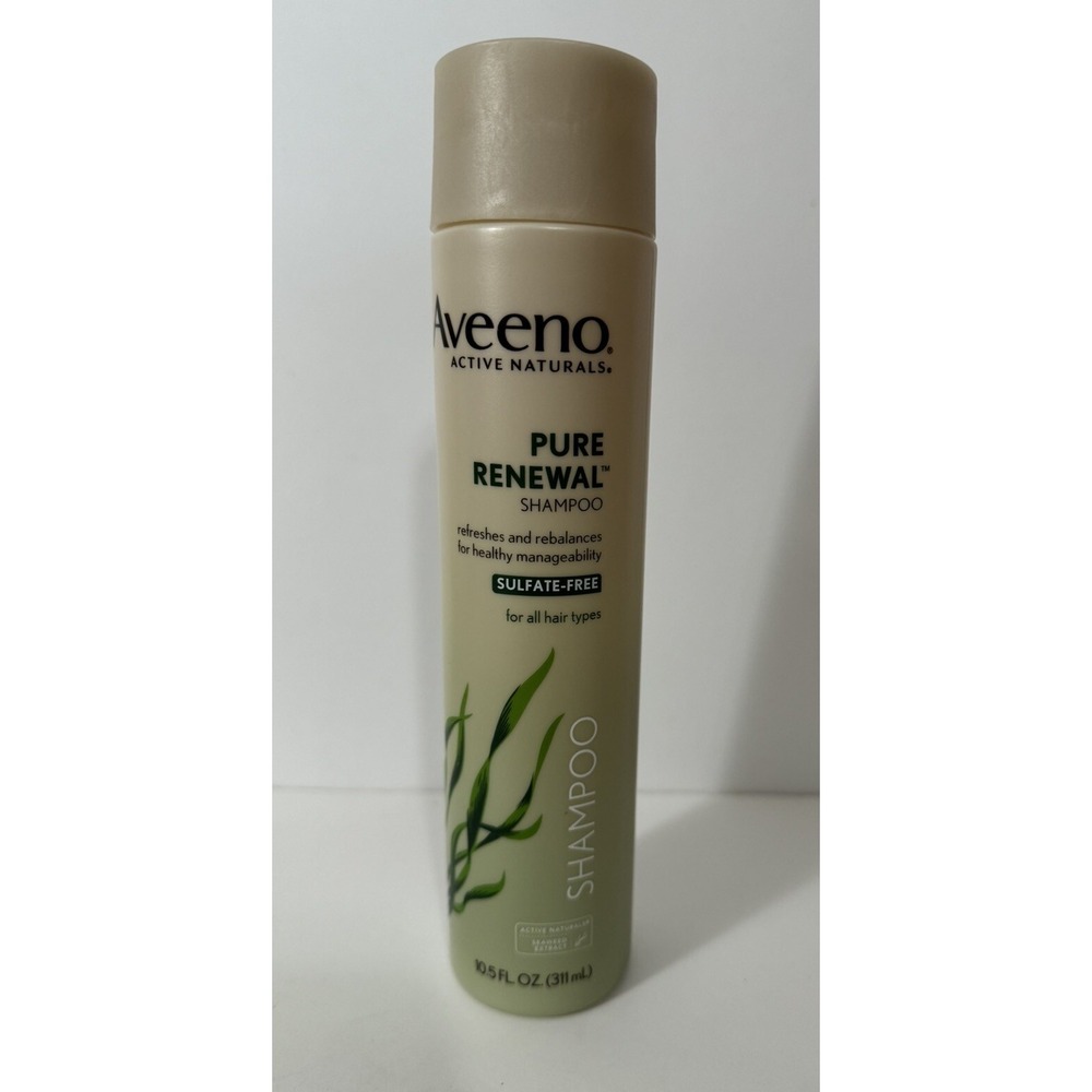 1-Aveeno Pure Renewal Shampoo Sulfate Free 10.5 Fl Oz‎ All Hair Types NEW